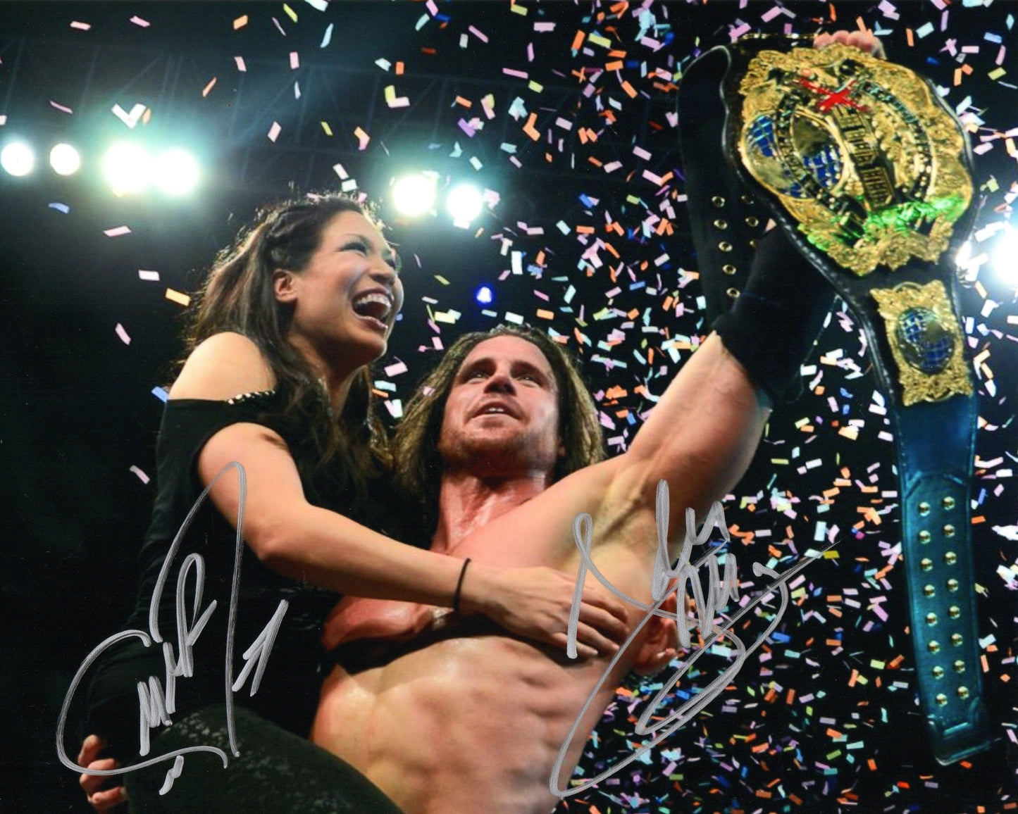 John Morrison & Melina WWE Signed Photo