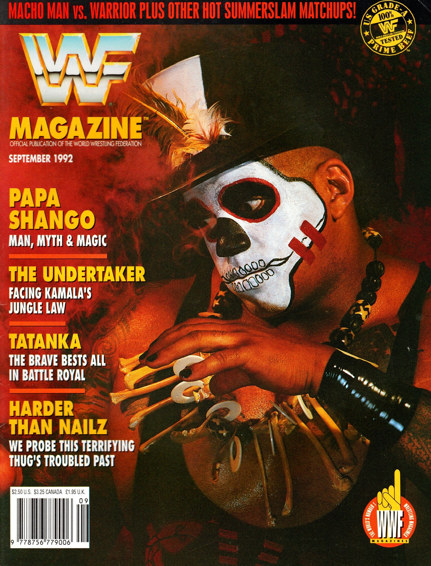 WWF Wrestling Magazine September 1992
