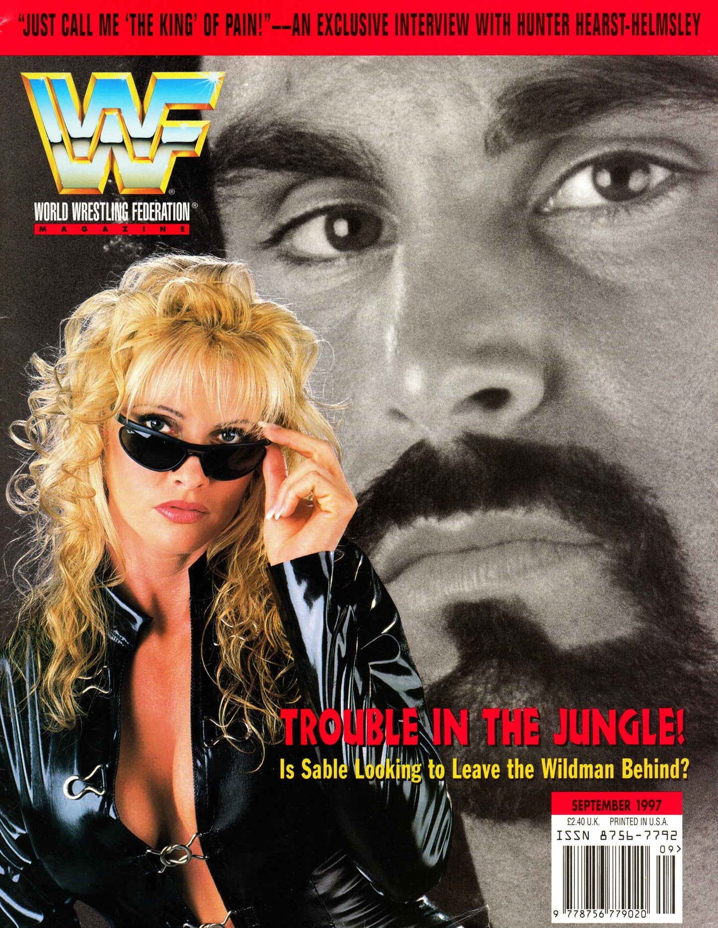 WWF Wrestling Magazine September 1997 w/Poster & Trading Cards