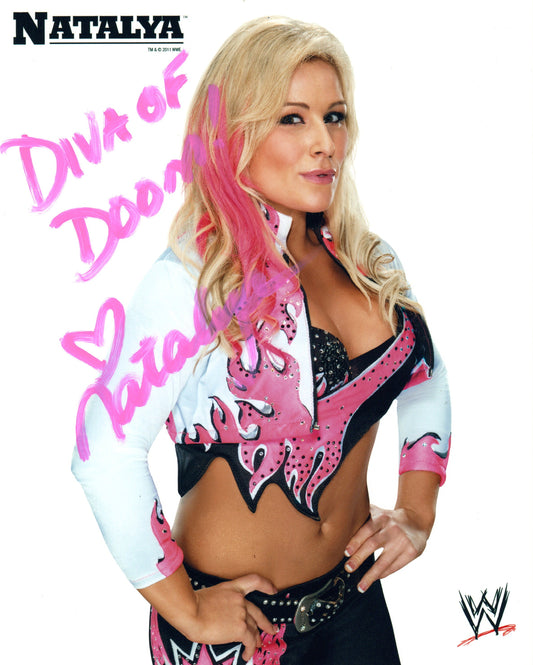 Natalya WWE/WWF Signed Promo Photo