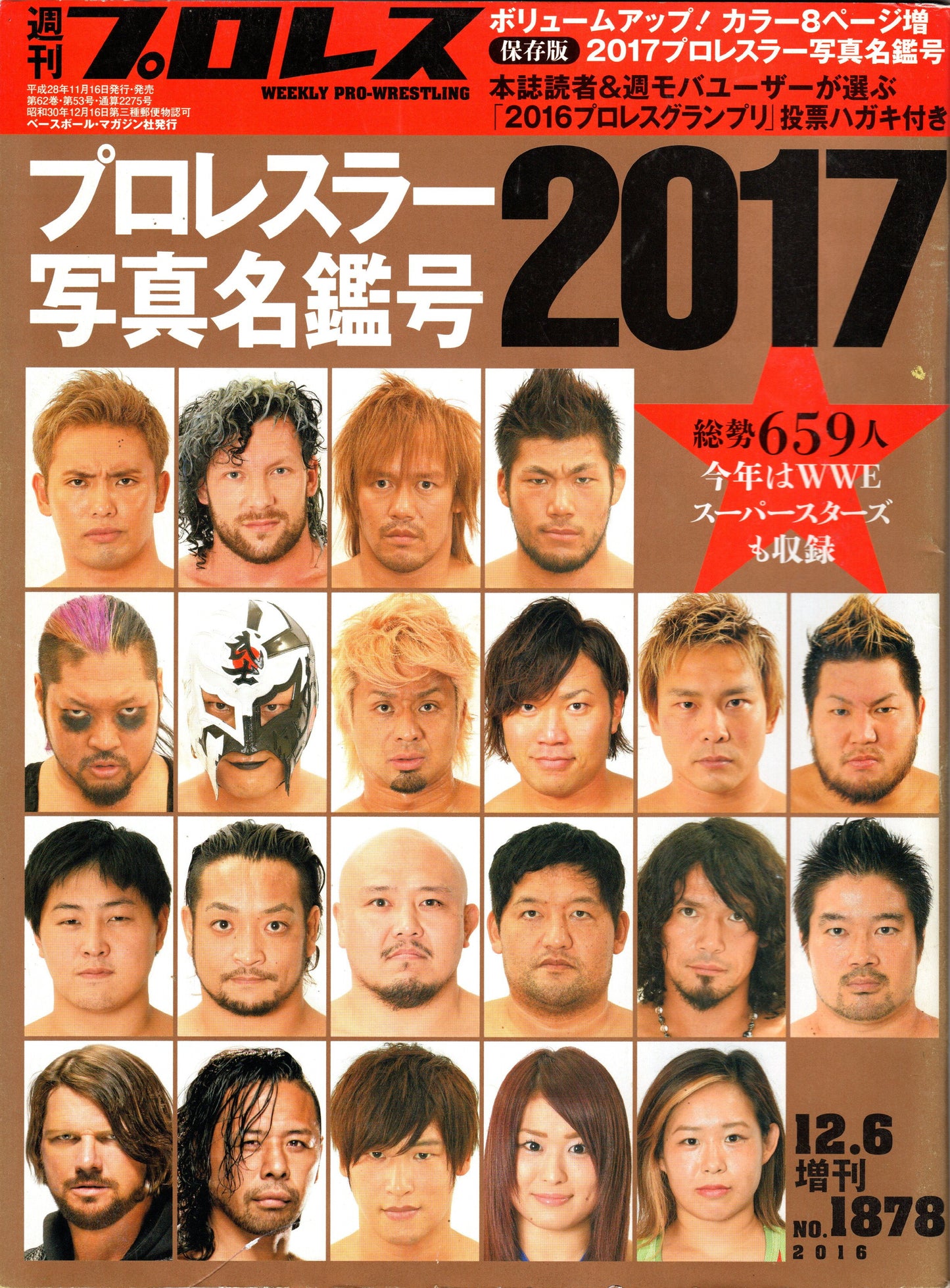 Japanese Professional Wrestling Magazine No.659 2017