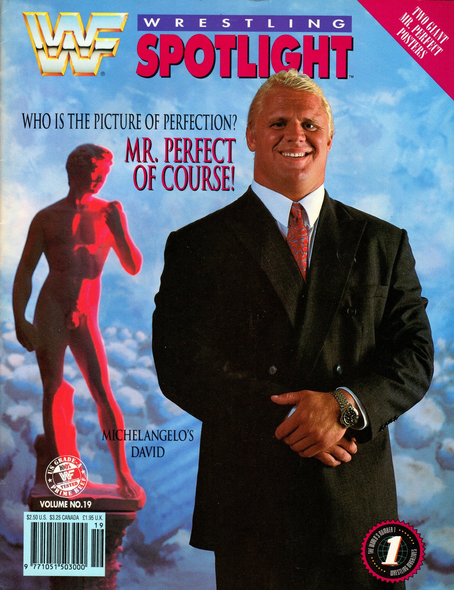 WWF Mr Perfect Wrestling Spotlight Magazine