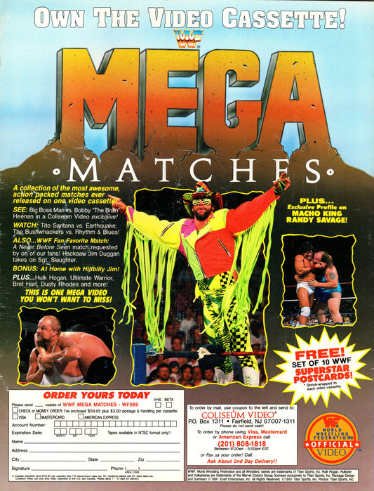 WWF The Hart Foundation Wrestling Spotlight Magazine