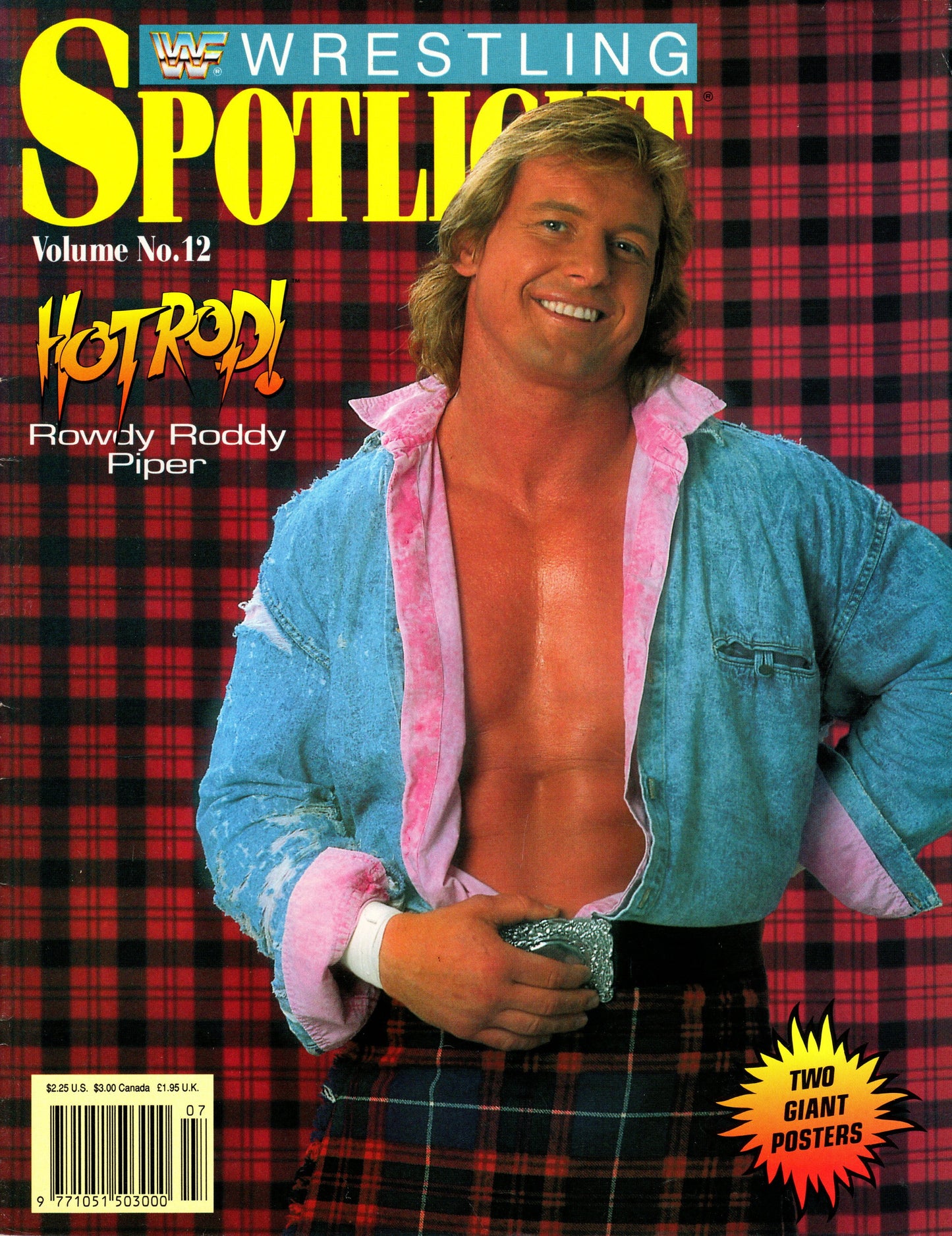 WWF Rowdy Roddy Piper Wrestling Spotlight Magazine