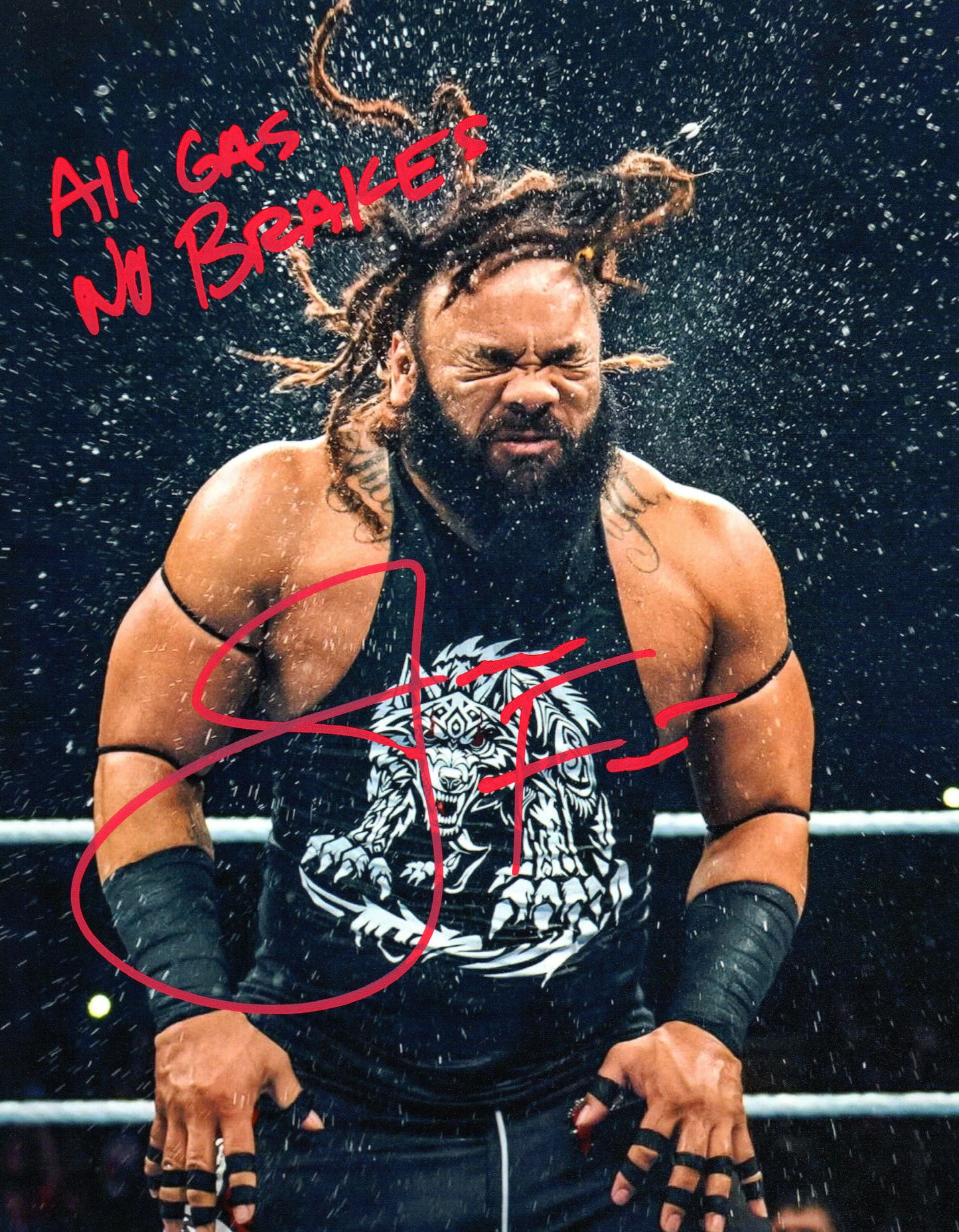 Jacob Fatu WWE Signed Photo