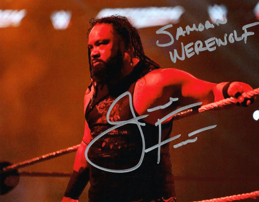 Jacob Fatu WWE Signed Photo