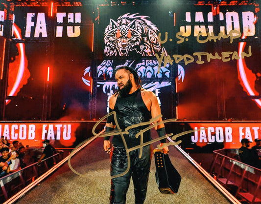 Jacob Fatu WWE Signed Photo