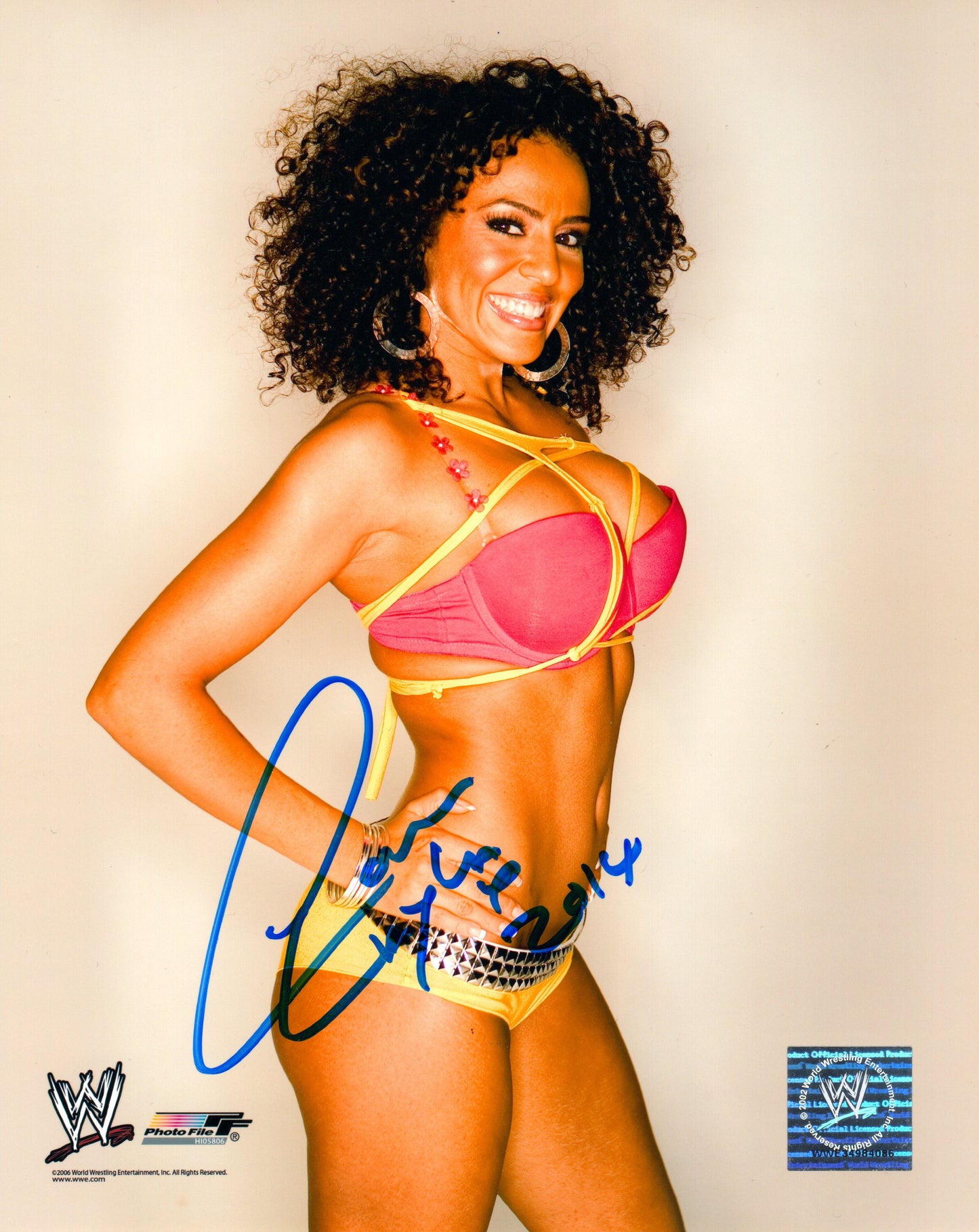 Layla El WWE Wrestling Signed Photofile Photo