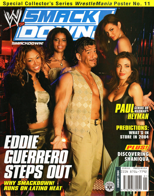 WWE Smackdown Wrestling Magazine January 2004