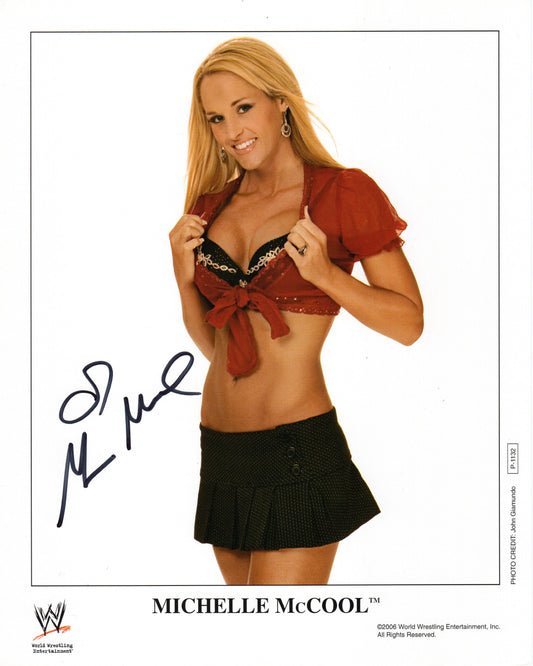 Michelle McCool WWE Wrestling Signed Promo Photo P-1132