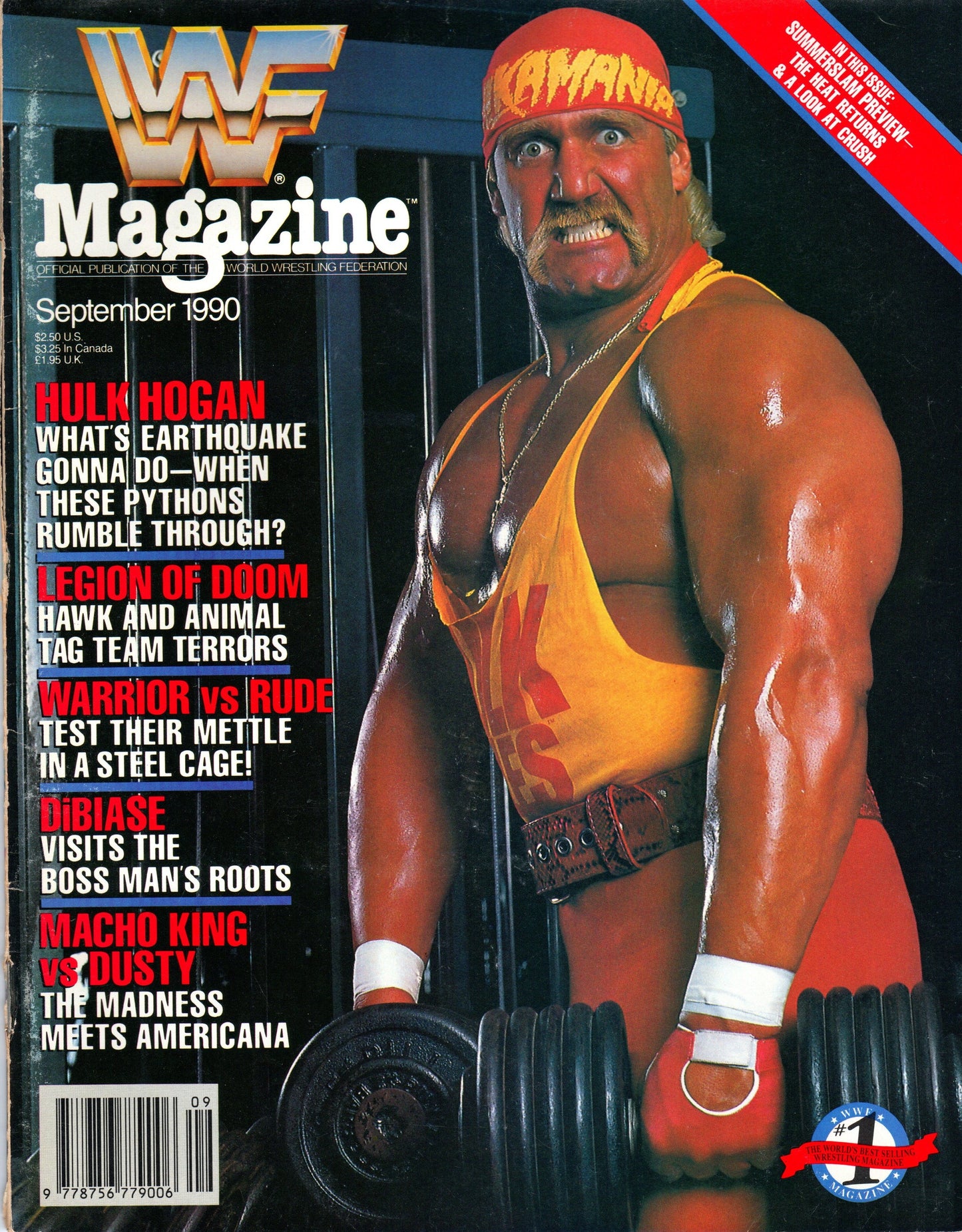 WWF Wrestling Magazine September 1990
