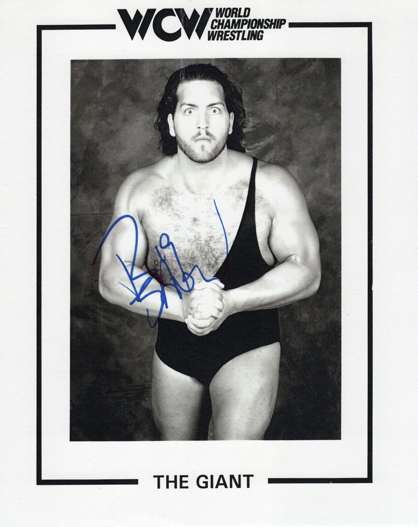 The Giant WCW Wrestling Signed Print