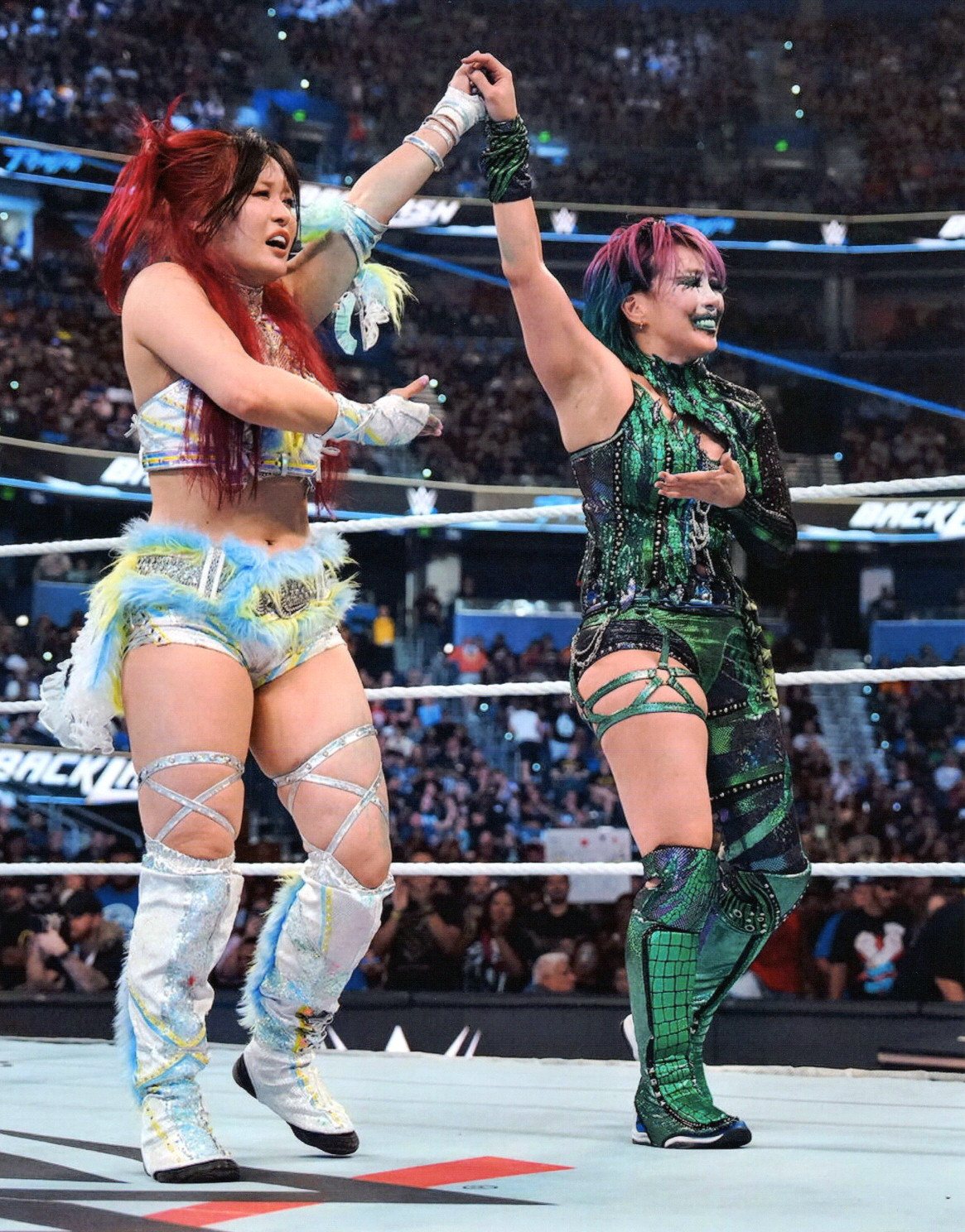 Deposit payment for Asuka signed WWE Wrestling Final Match Photo