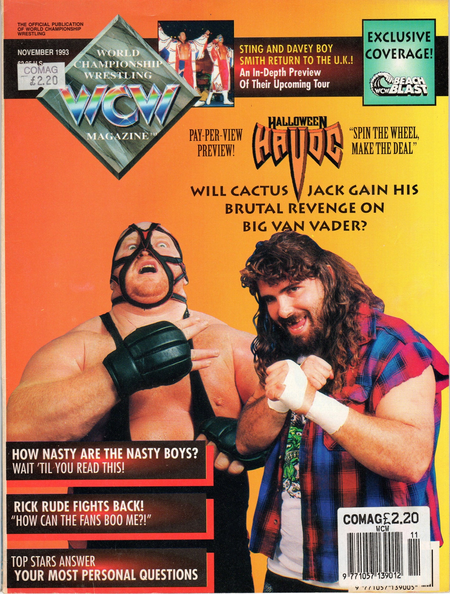 WCW Wrestling Magazine November 1993