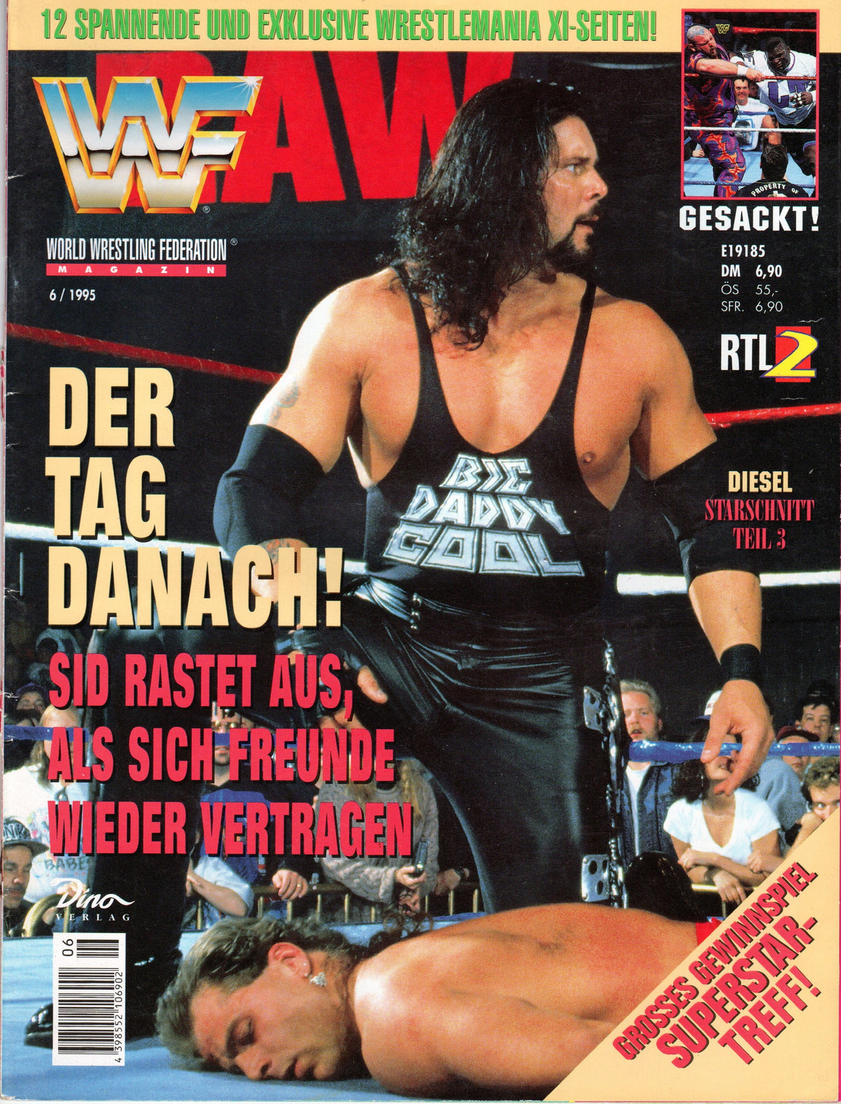 WWF Wrestling Germany Magazine June 1995 With Poster