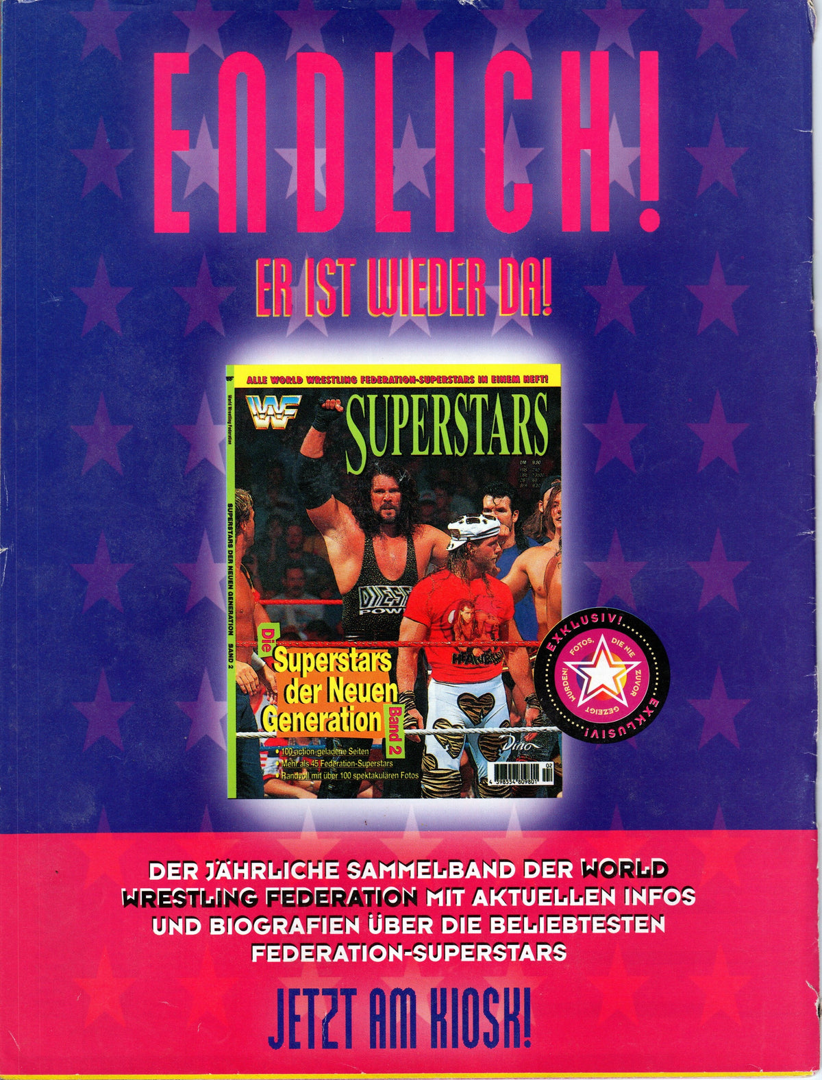 WWF Wrestling Germany Magazine October 1995 With Poster