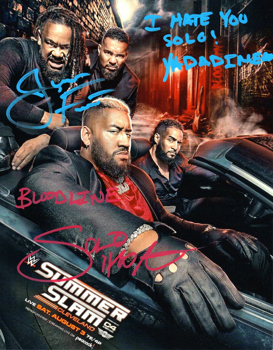 Jacob Fatu & Solo Sikoa Signed WWE Photo