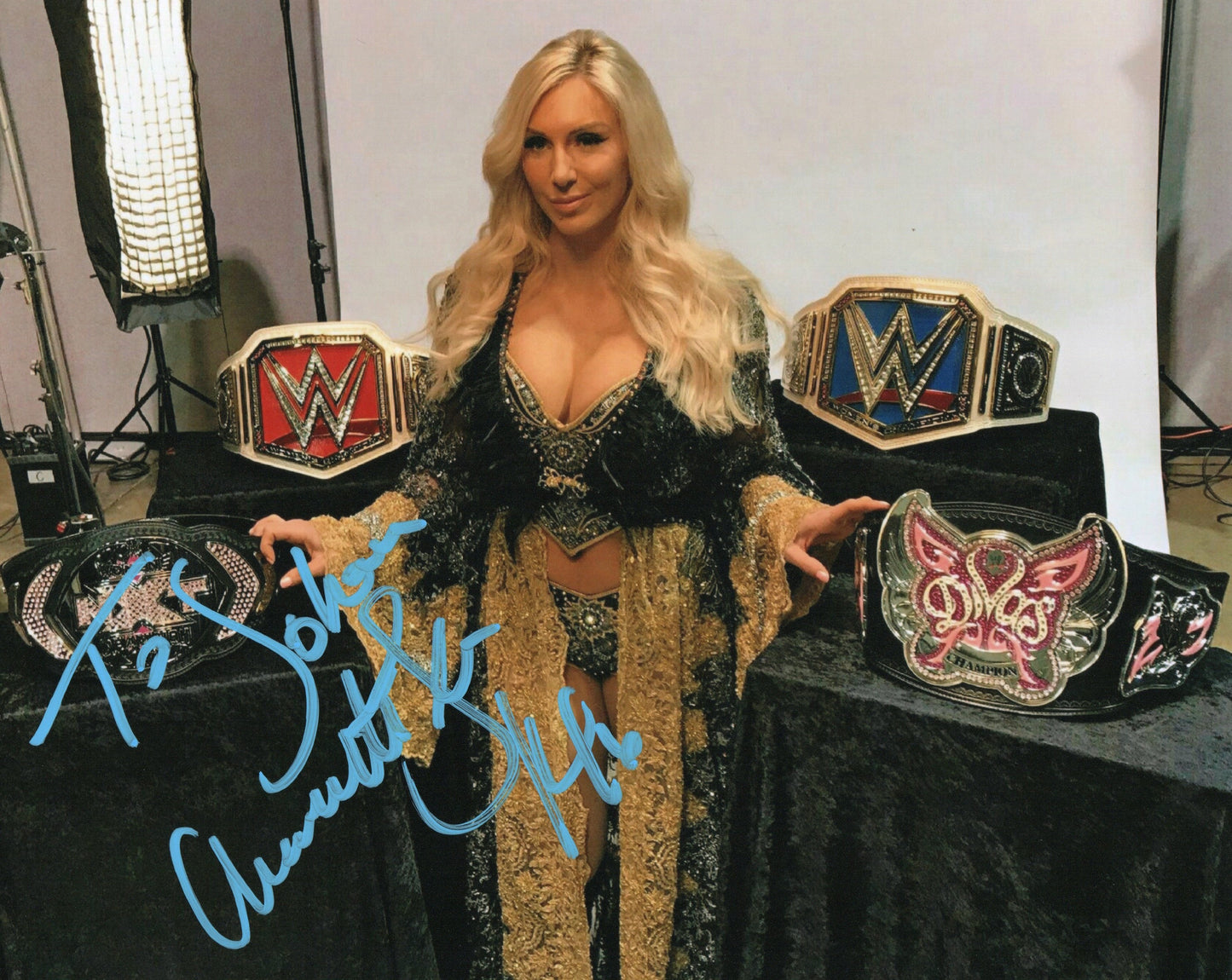 Charlotte Flair Signed WWE Photo