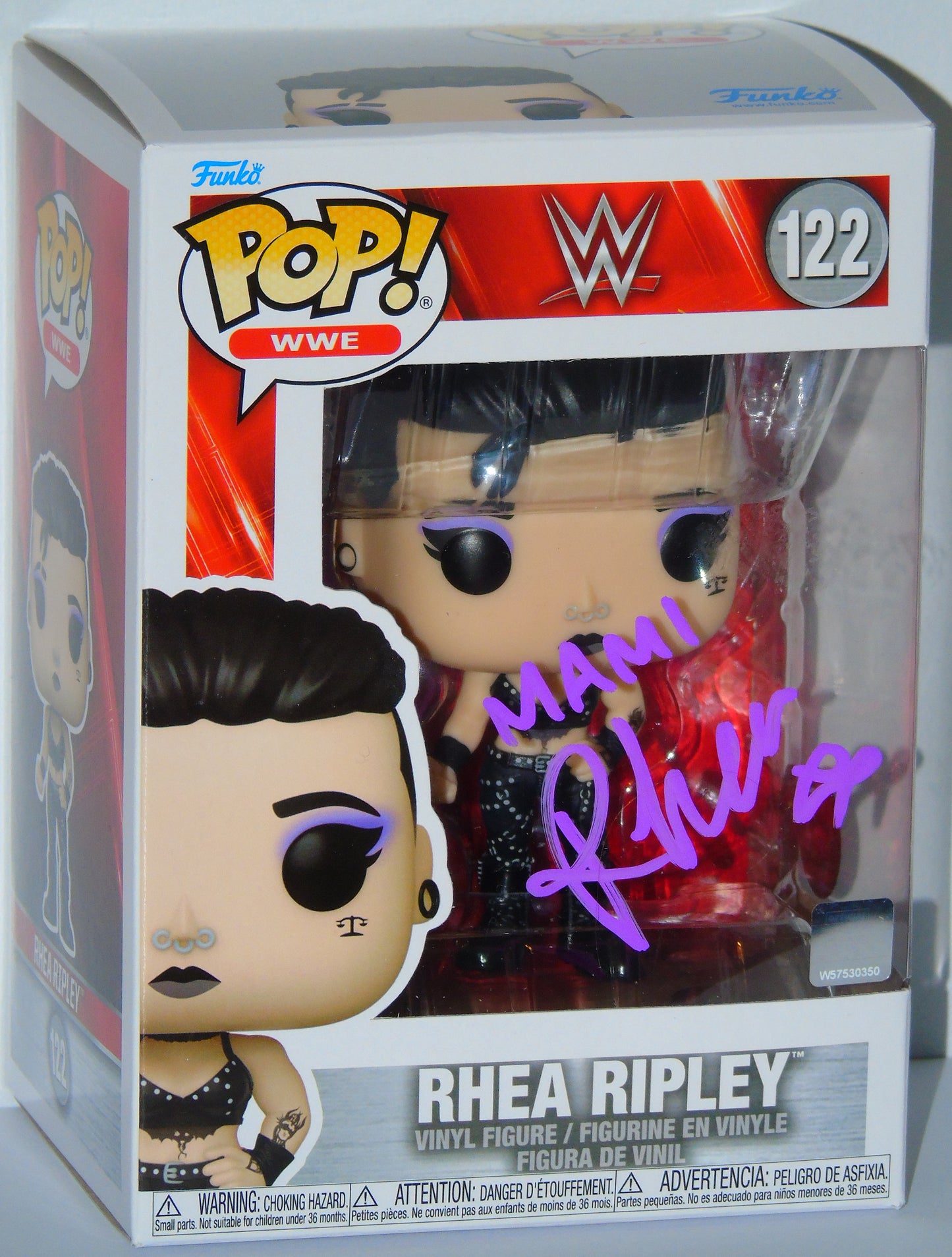 Rhea Ripley Signed Funko WWE Wrestling Pop! Vinyl Figure