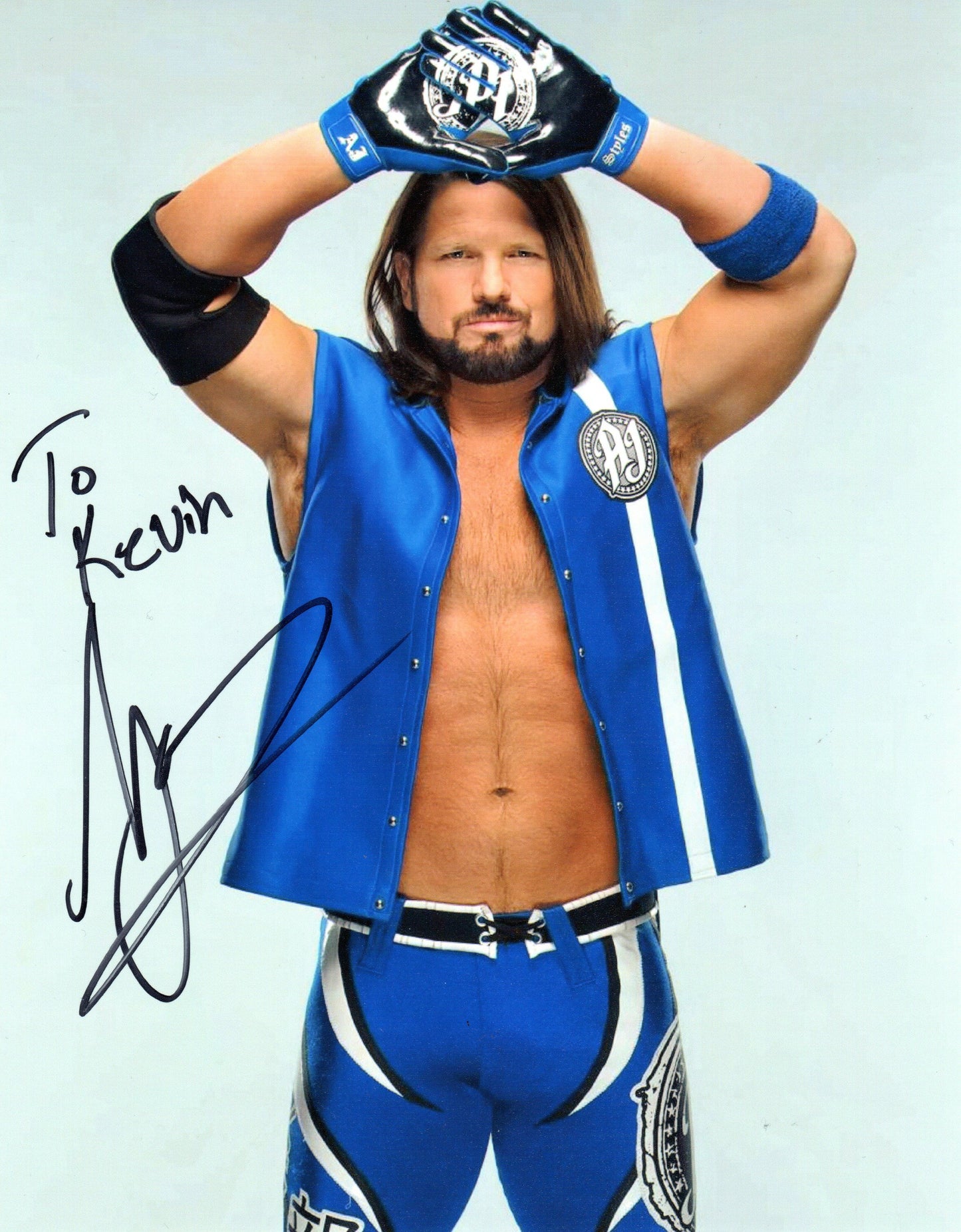 AJ Styles Signed WWE Photo