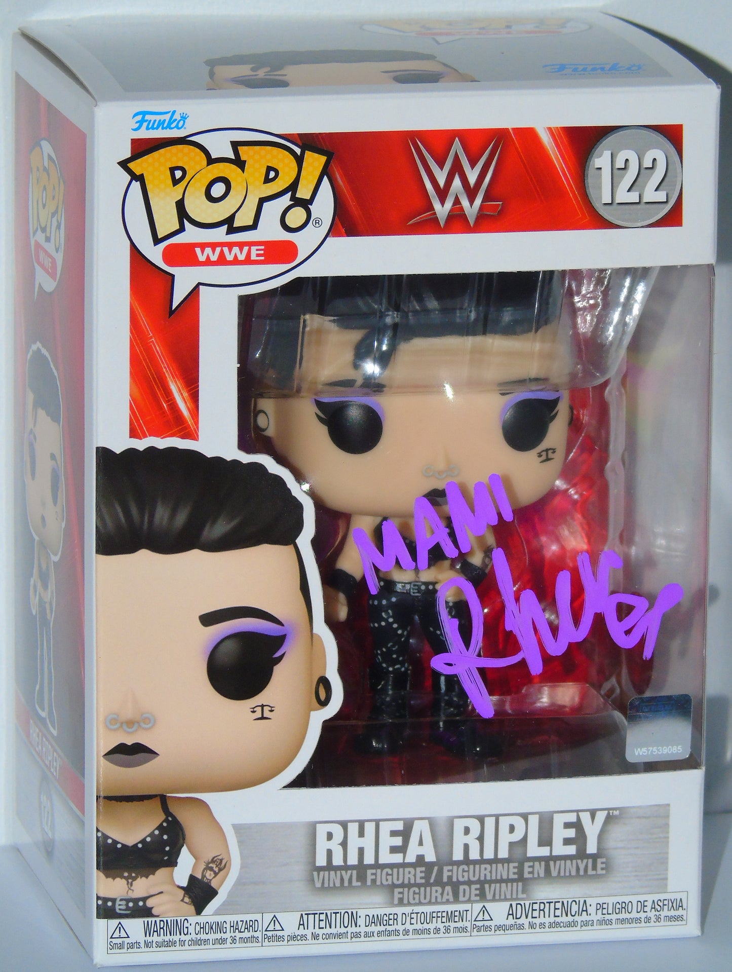 Rhea Ripley Signed Funko WWE Wrestling Pop! Vinyl Figure