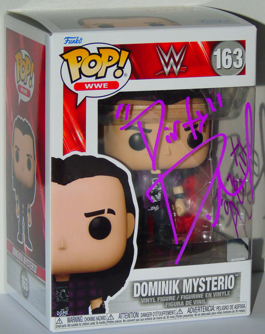 Dirty Dominik Mysterio Signed Funko WWE Wrestling Pop! Vinyl Figure