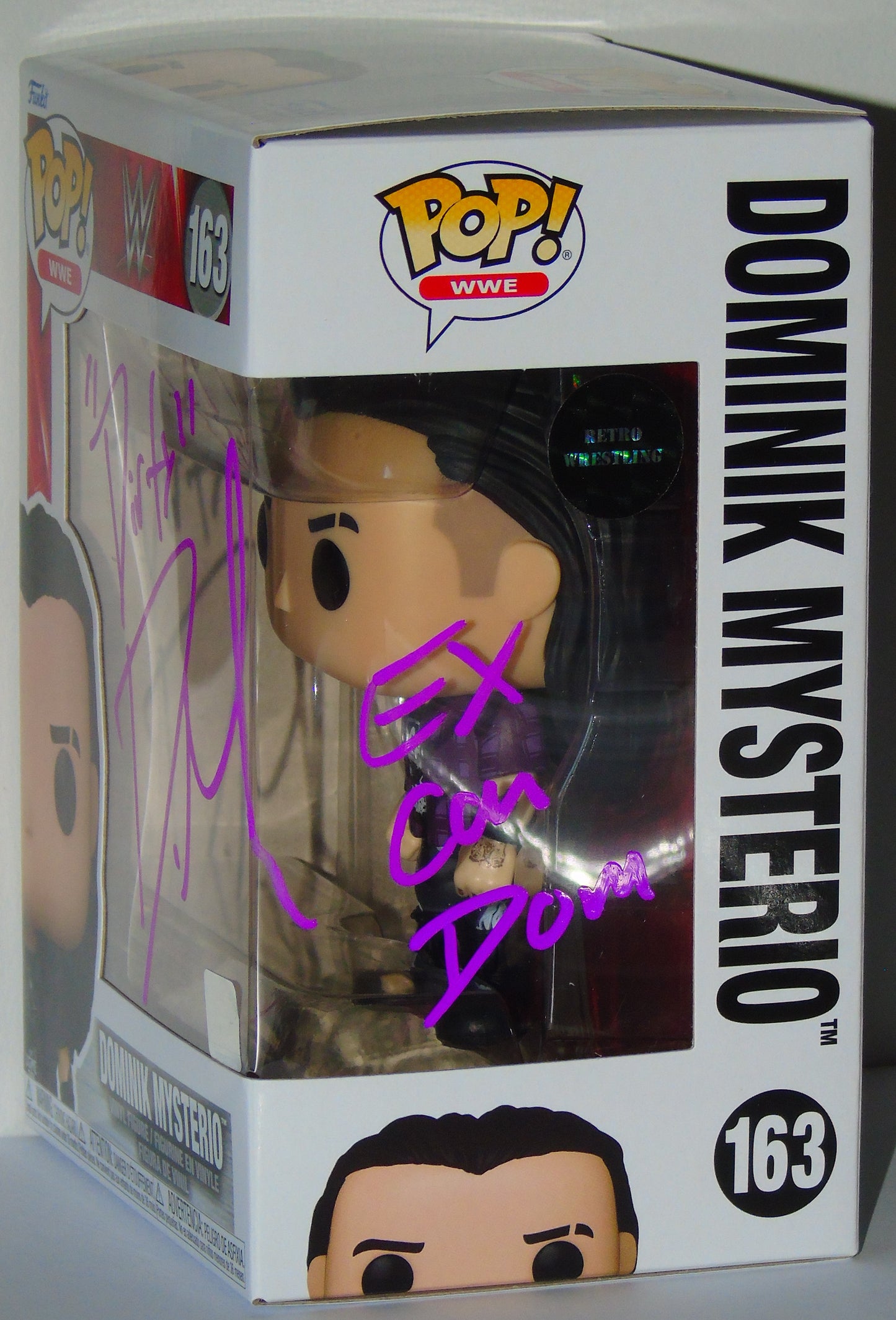 Dirty Dominik Mysterio Signed Funko WWE Wrestling Pop! Vinyl Figure