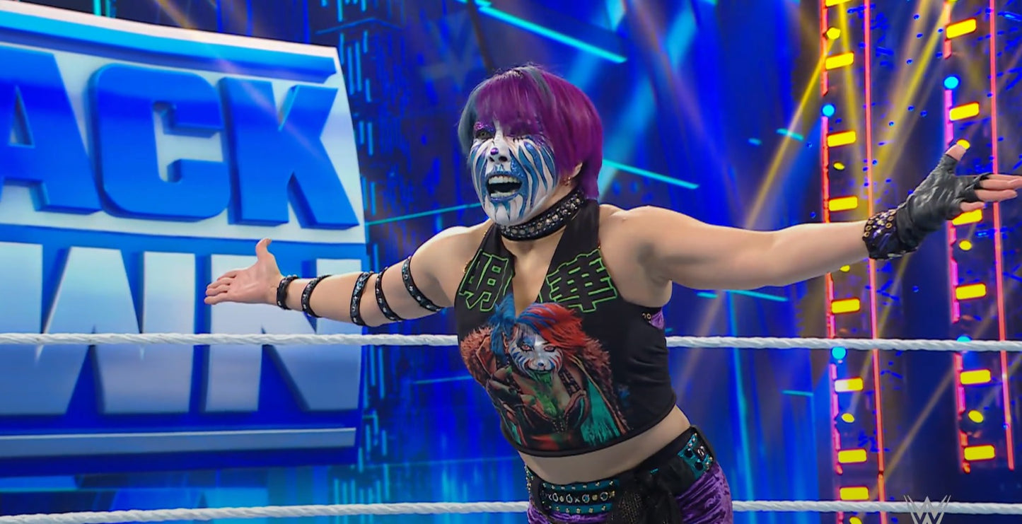 Asuka Ring Worn & Signed WWE Wrestling T-Shirt