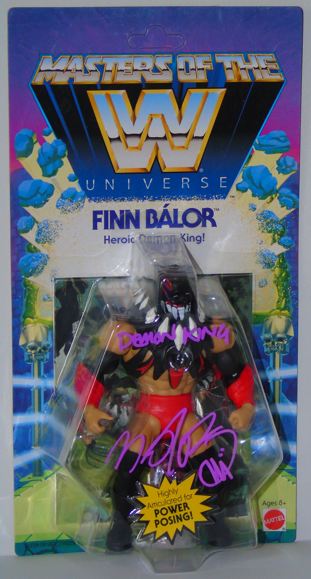 Finn Balor Signed Mattel WWE Wrestling Masters Of The Universe Figure