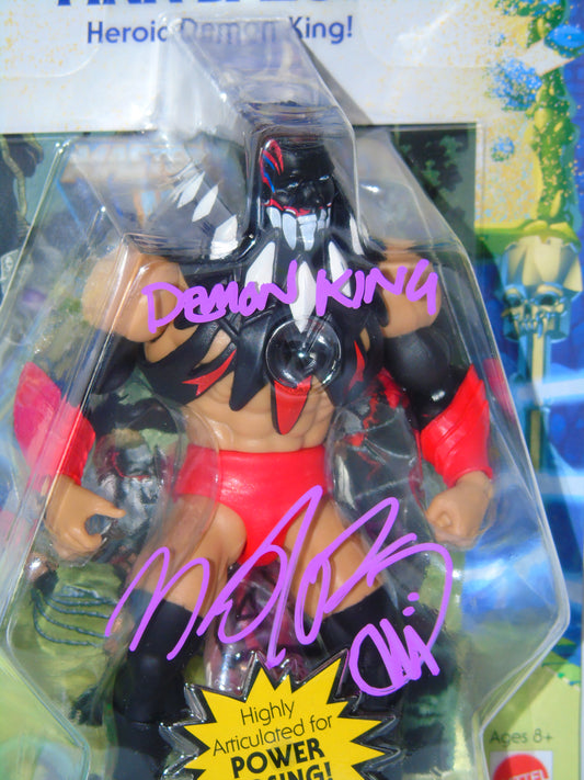 The Demon King Finn Balor Mattel WWE MOTU Masters Of The Universe Signed Figure