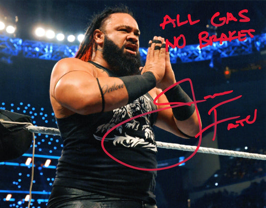 Jacob Fatu Signed WWE Photo