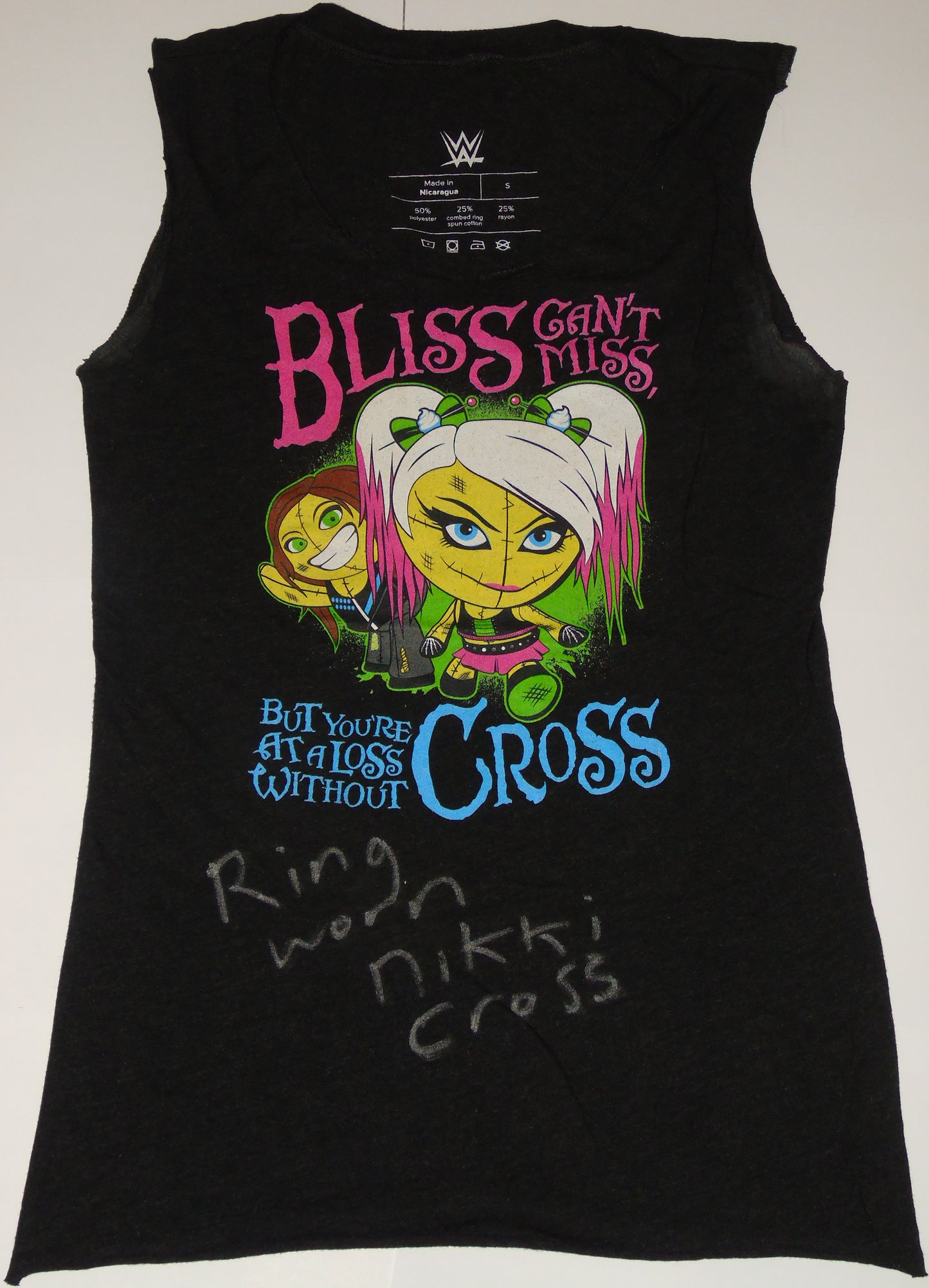 Nikki Cross Ring Worn & Signed WWE Wrestling T-Shirt