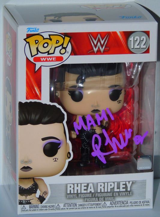 Rhea Ripley Signed Funko WWE Wrestling Pop! Vinyl Figure