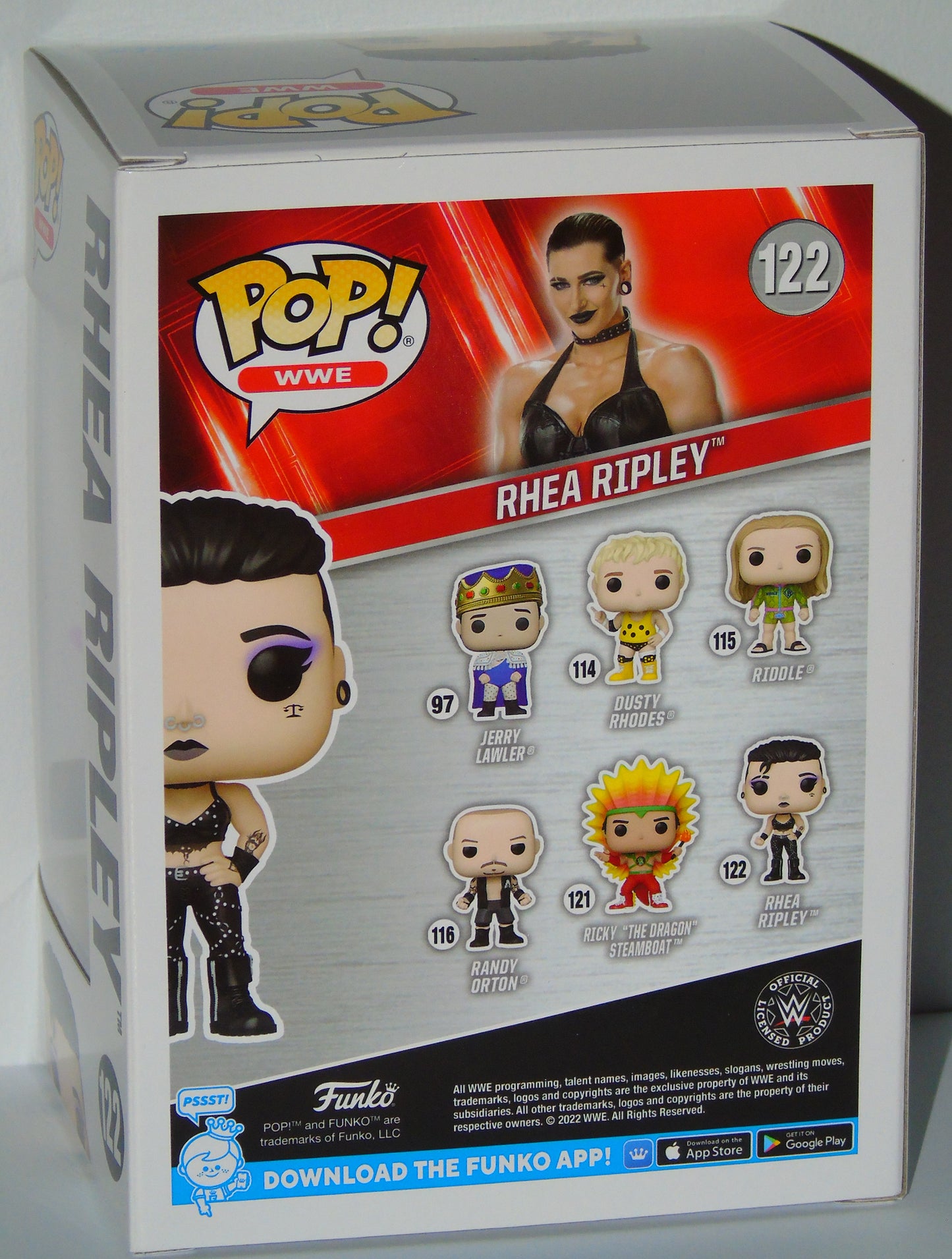 Rhea Ripley Signed Funko WWE Wrestling Pop! Vinyl Figure