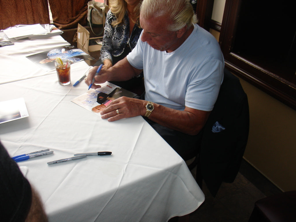 Ric Flair Signed TNA Lockdown Promo Photo