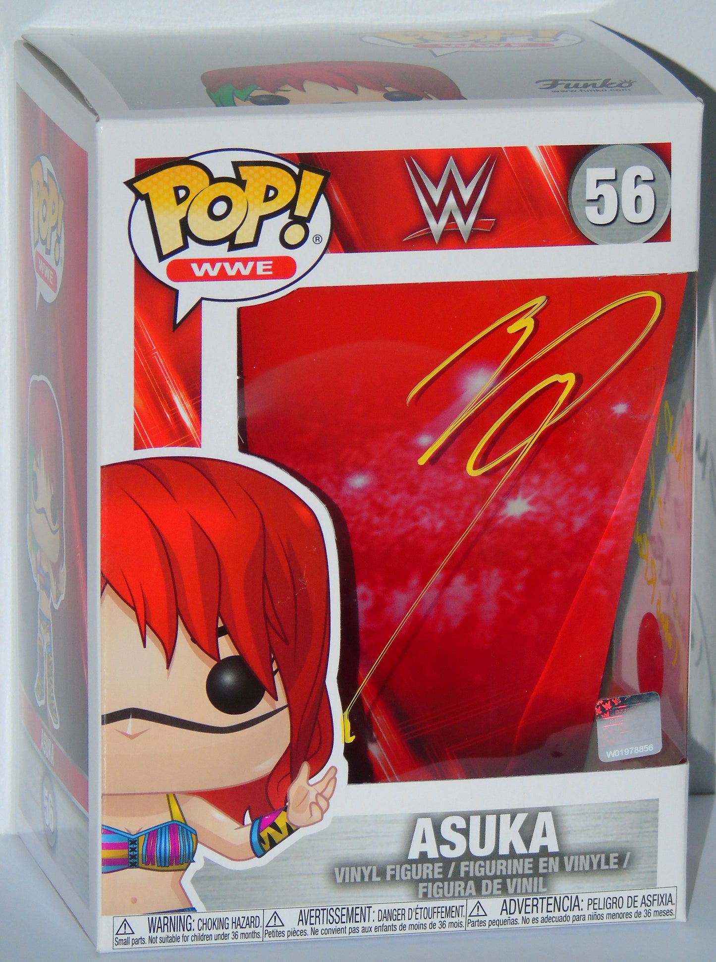 Asuka Signed Funko WWE Wrestling Pop! Vinyl Figure