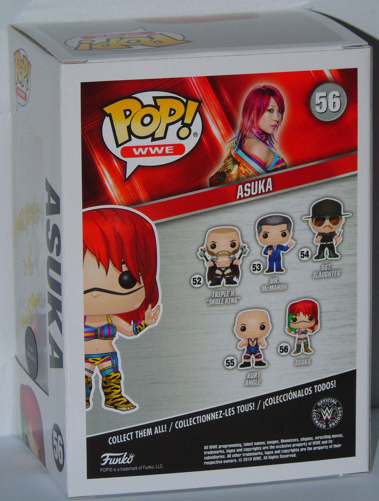 Asuka Signed Funko WWE Wrestling Pop! Vinyl Figure