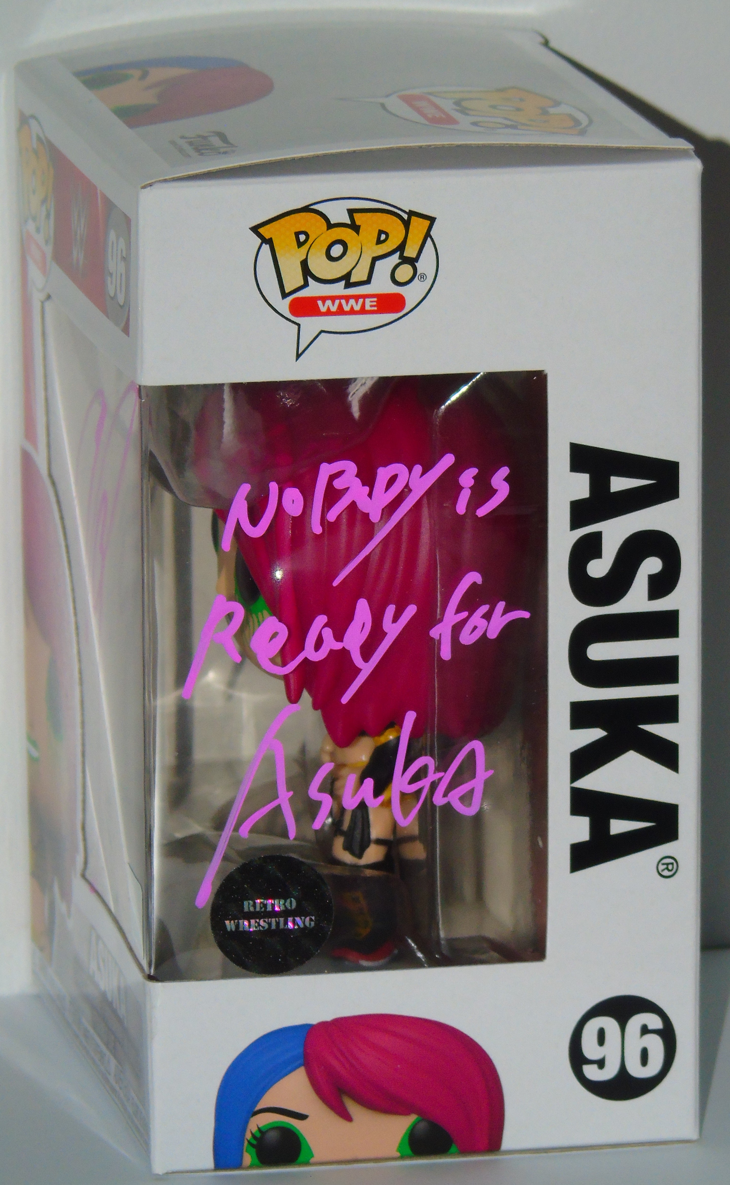 Asuka signed WWE Superstar order Funko Pop Figure Target Exclusive Beckett