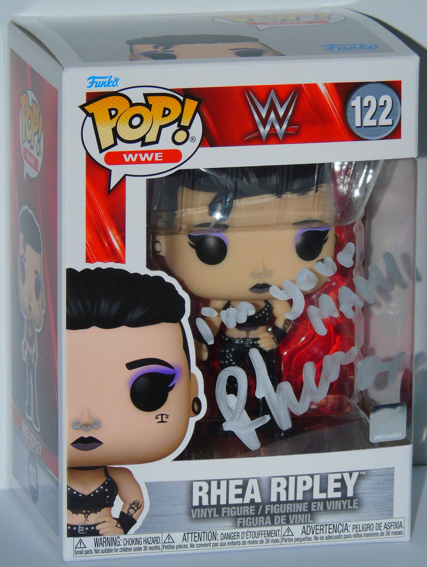 Rhea Ripley Signed Funko WWE Wrestling Pop! Vinyl Figure