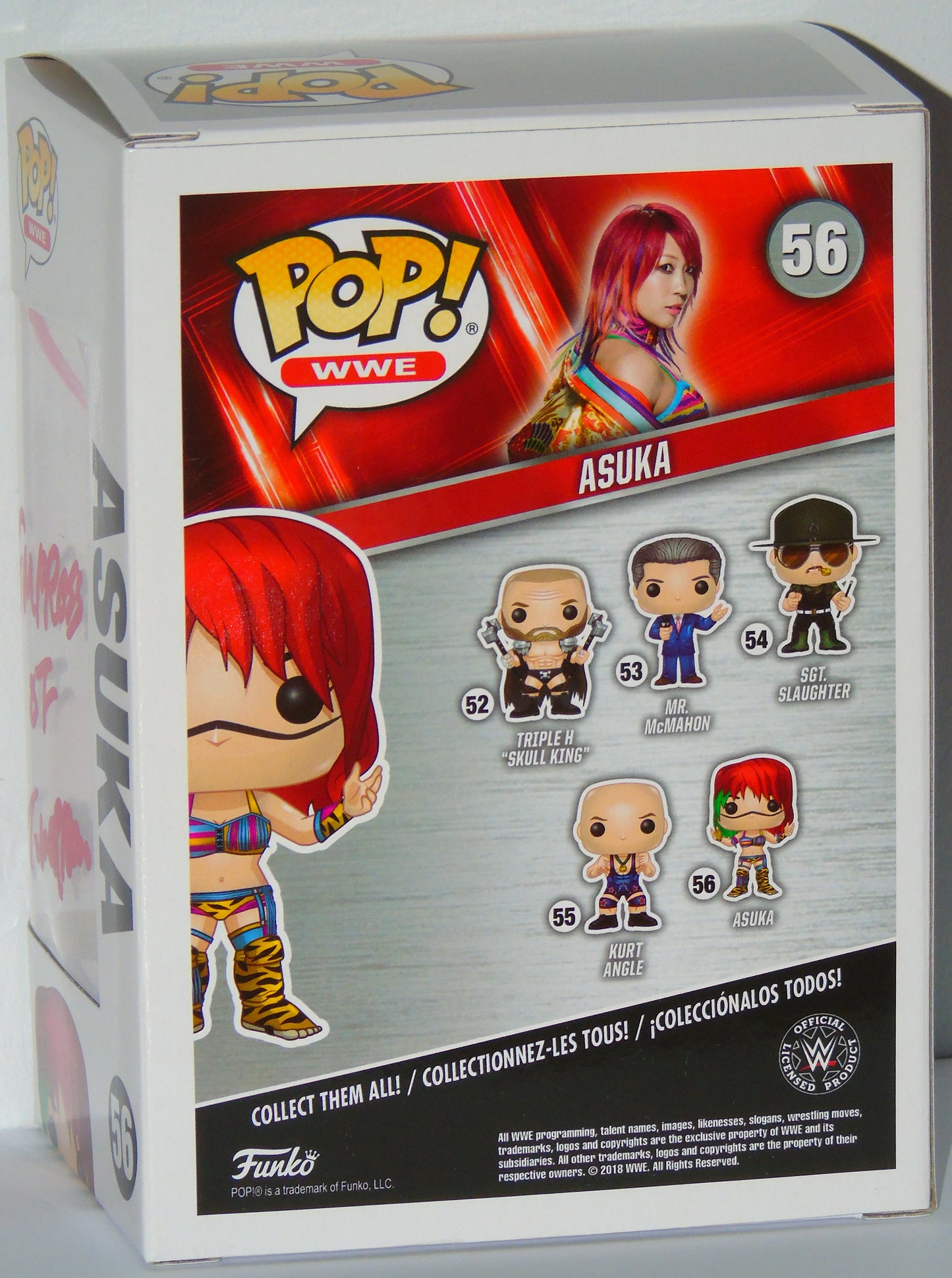 Asuka Signed Funko WWE Wrestling Pop! Vinyl Figure