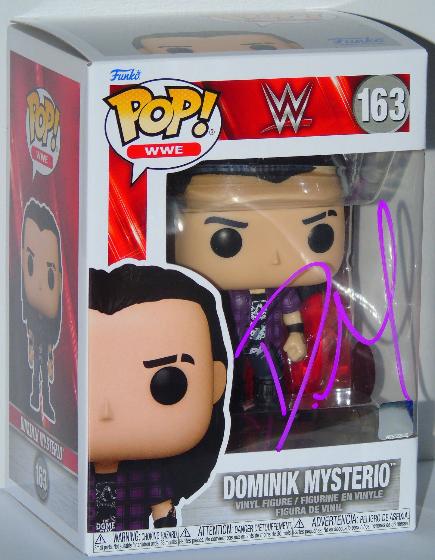 Dominik Mysterio Signed Funko WWE Wrestling Pop! Vinyl Figure