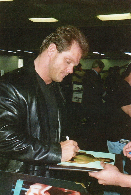 Chris Benoit Signed WWE Wrestling Promo Photo P-882