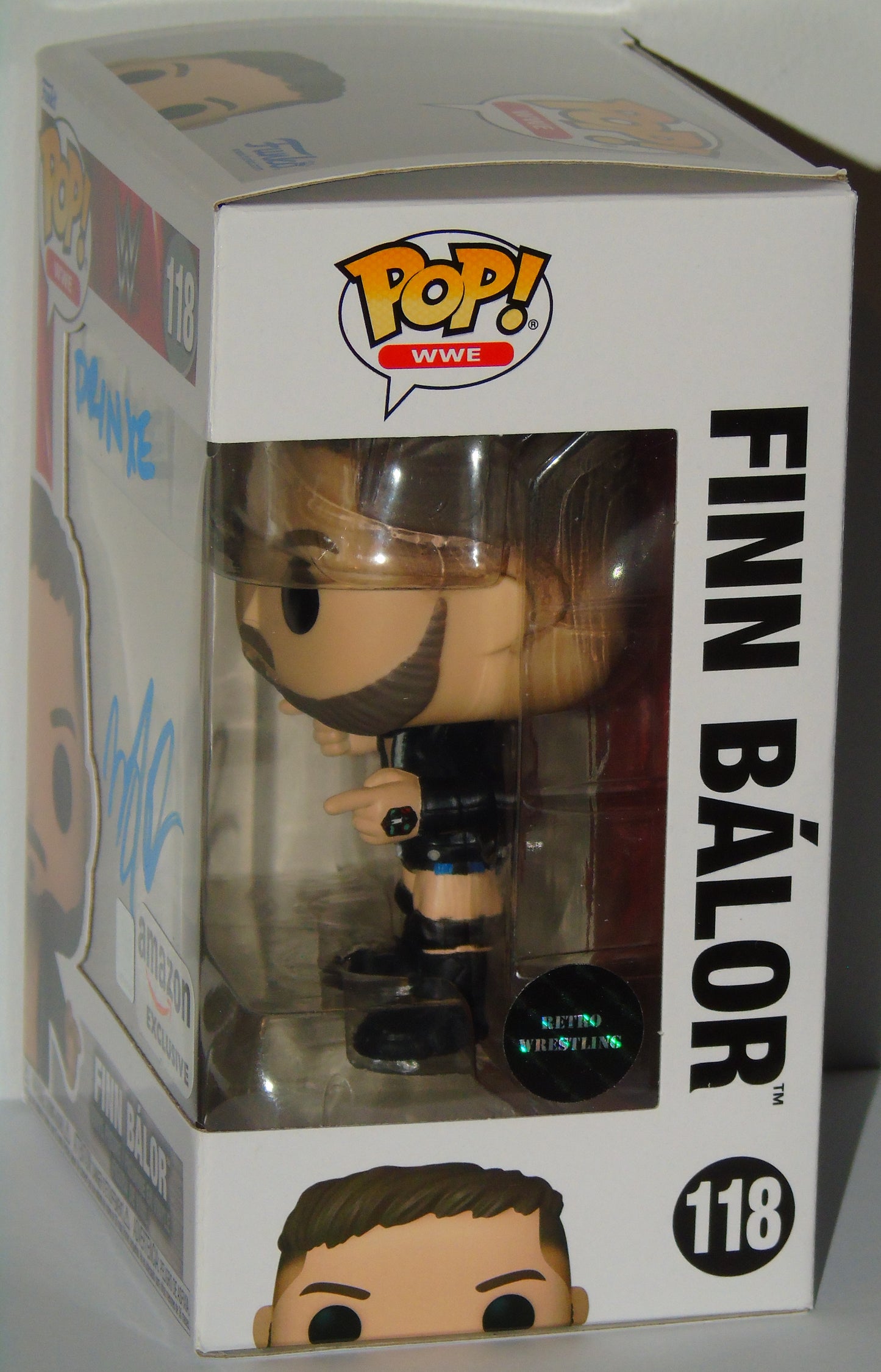 Amazon Exclusive Finn Balor Signed Funko WWE Wrestling Pop! Vinyl Figure