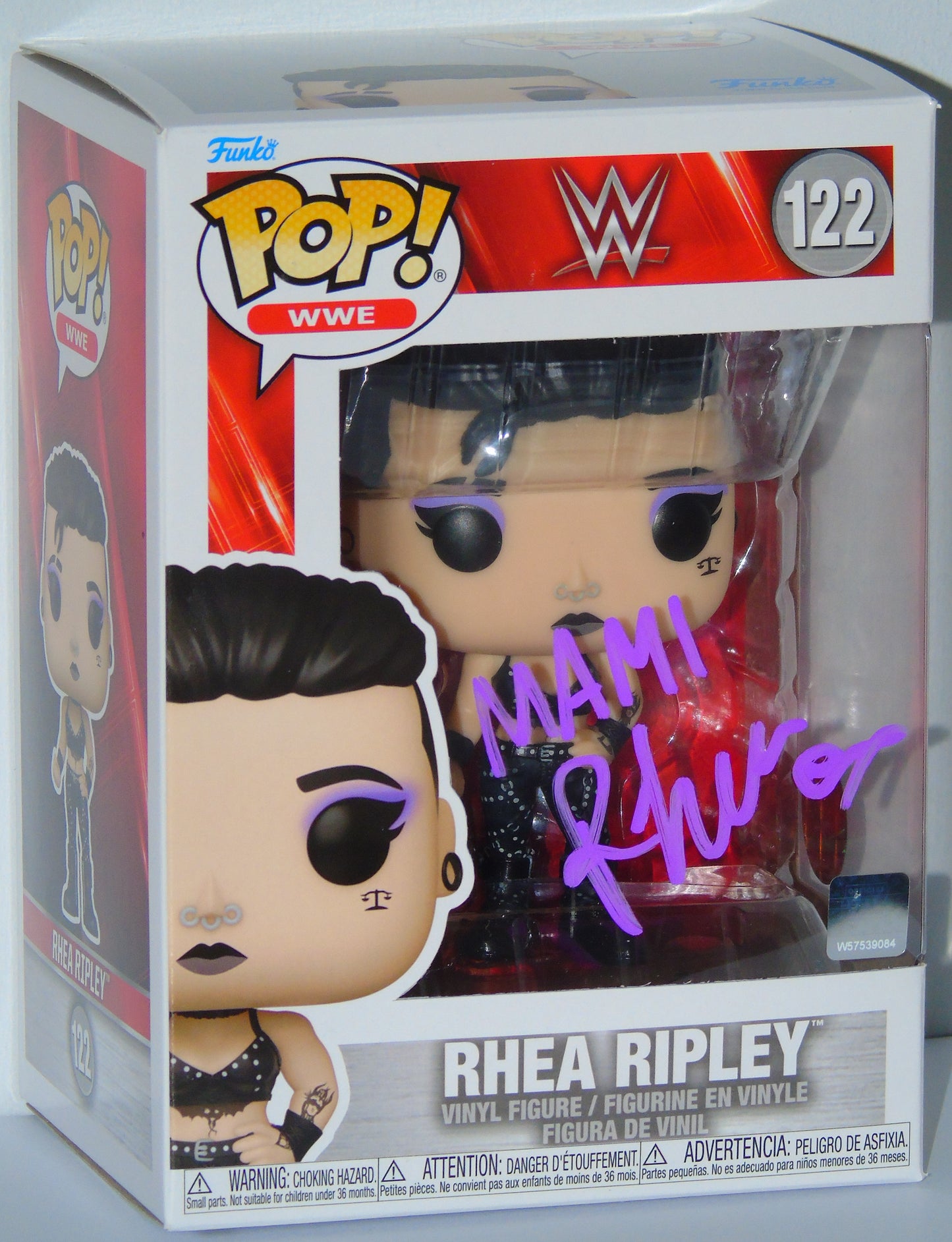 Rhea Ripley Signed Funko WWE Wrestling Pop! Vinyl Figure