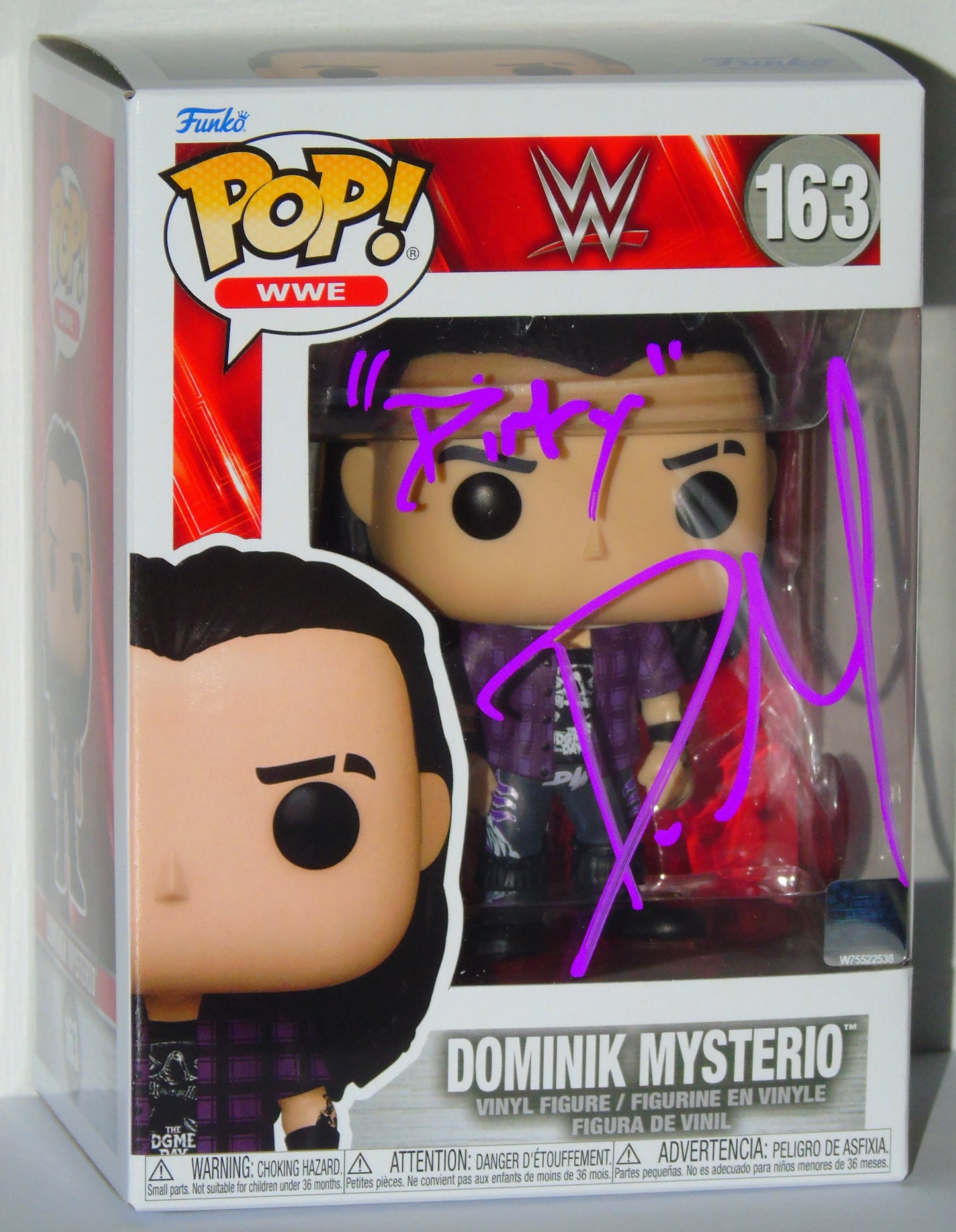 Dirty Dom Mysterio Signed Funko WWE Wrestling Pop! Vinyl Figure