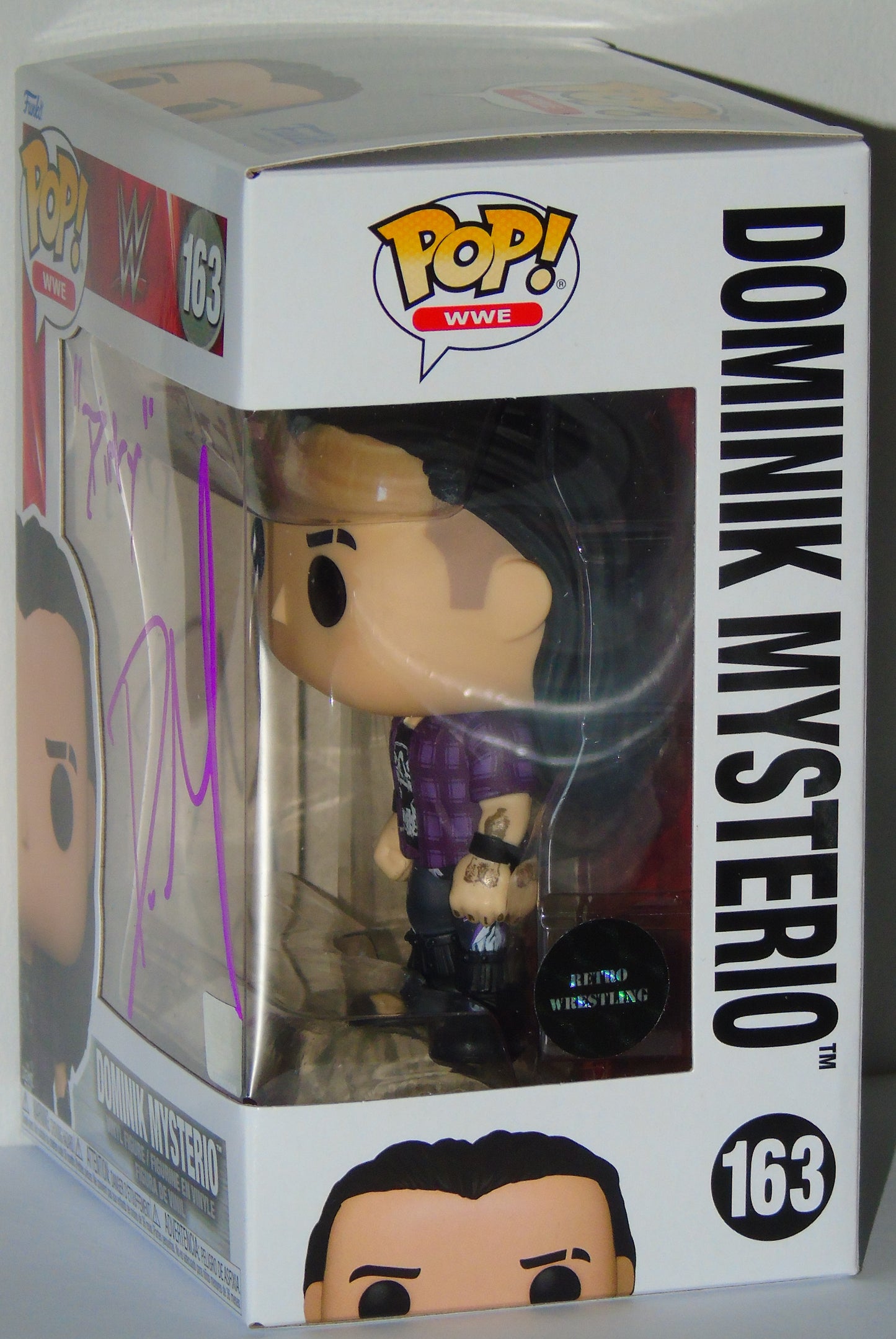 Dirty Dom Mysterio Signed Funko WWE Wrestling Pop! Vinyl Figure