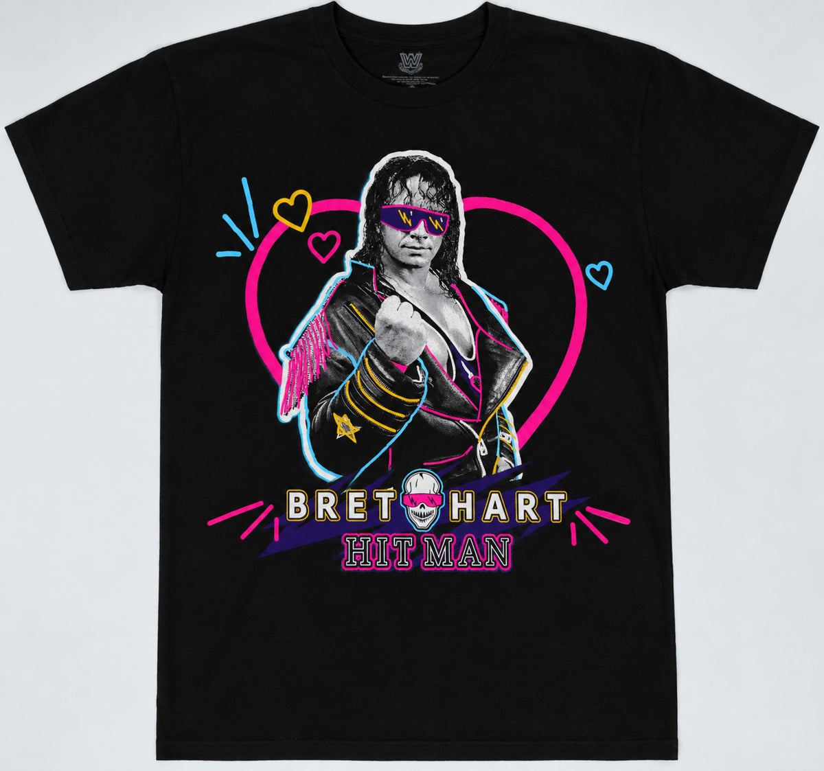 Bret Hitman Hart WWE Small Size Adults T-Shirt