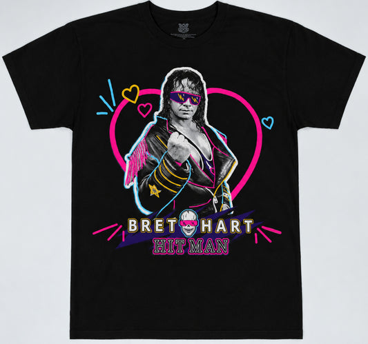 Bret Hitman Hart WWE Small Size Adults T-Shirt