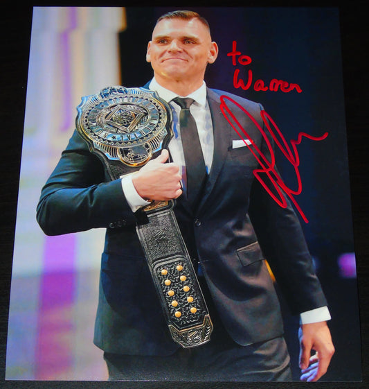 Gunther Signed WWE Wrestling IC Champ Photo