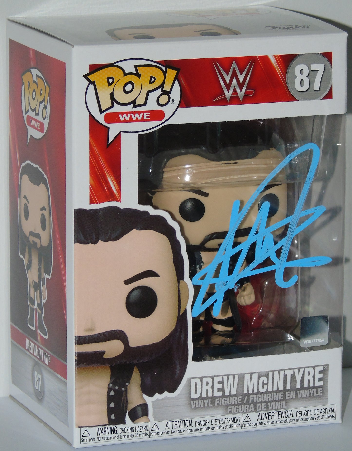 Drew McIntyre WWE Funko Pop! Vinyl Signed Figure